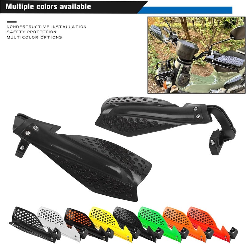 HAONEL Universal Dirt Bike Handguards 7/8" 22mm Plastic Motorcycle Handlebar Lever Hand Protector Accessories for Off-Road Motocross Enduro ATV Pit Bike(Black) - Image 3